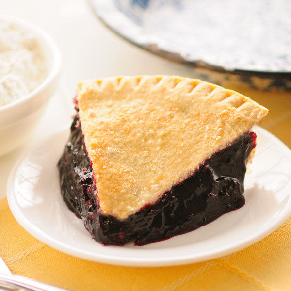 No offense to red raspberries, but black raspberries naturally have more flavor (and seeds) than red raspberries. Enjoy the intensity of the tart, yet sweet flavor in our homemade black raspberry pie. Our Amish double-crusted fruit pies are lightly brushed with butter and sprinkled with sugar to brown the crust.
Pies will arrive pre-baked and frozen in an insulated shipping cooler. Simply thaw in the oven and your home will be filled with the sweet scent of our Amish bakery. Baked and shipped from Ohio's A