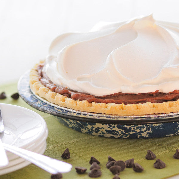 Velvety homemade custard and milk chocolate are perfectly blended in our chocolate cream pie. We carefully measure and package each ingredient to make your pie just like the ones we serve in our Der Dutchman Restaurants. No baking is required! Assemble in minutes, according to our included instructions. Prepared and shipped from Ohio's Amish Country.
Contents of the kit include:
One 9 inch pie crust
Cooked chocolate custard filling
Whipped cream