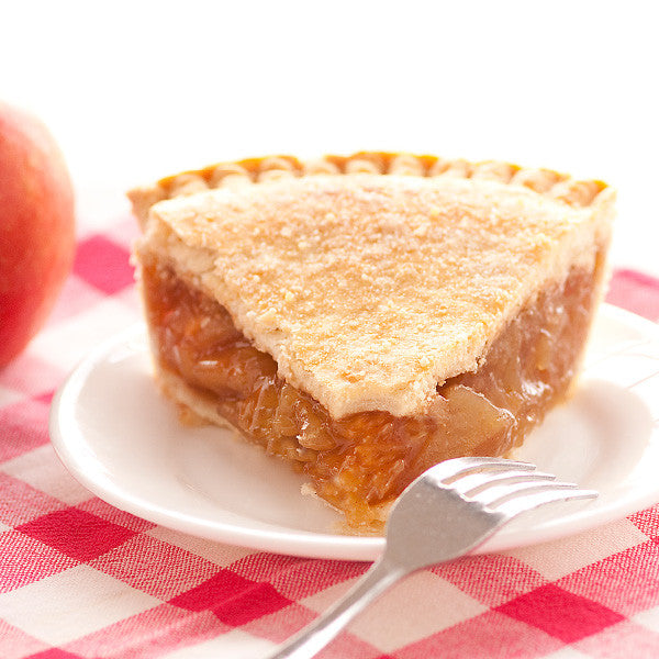 Apple pie may be all-American, but among the Amish and Pennsylvania Dutch, it's a specialty. Liberally blended with cinnamon, sweet apples are cooked into a simple but delicious filling then baked in our homemade pie crusts. No artificial flavorings and colorings are used. Our double-crusted fruit pies are lightly brushed with butter and sprinkled with sugar to brown the crust. Pies will arrive pre-baked and frozen in an insulated shipping cooler. Simply thaw in the oven and your home will be filled with th